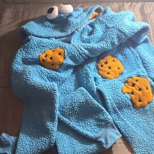 Sesame Street Blue Cookie Monster Kids Pajamas